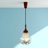 Glass hanging lamp