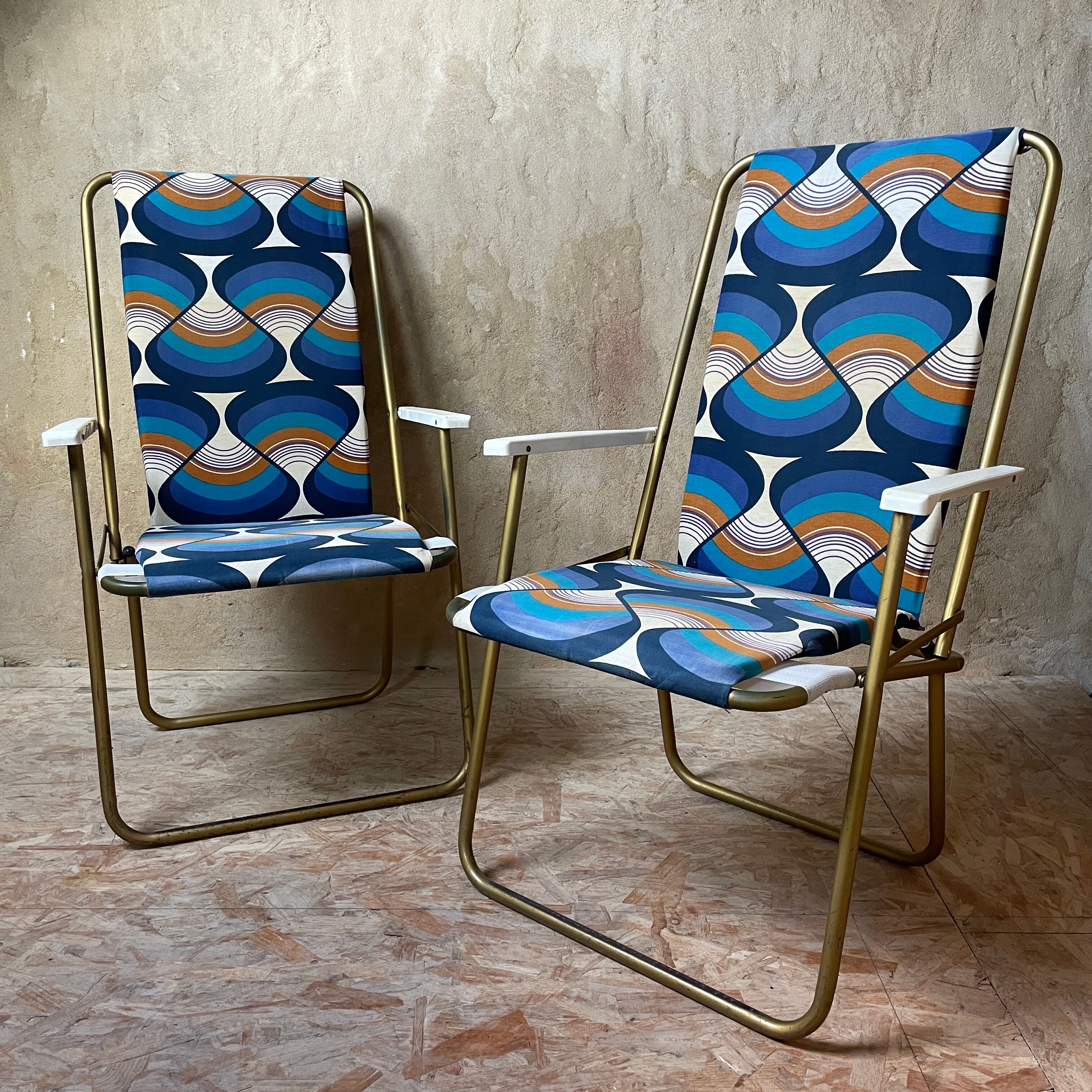 Paire de fauteuils de camping pliable « Lafuma »