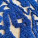 Traditional blue Beni Ourain artisan rug 140 x 260 cm