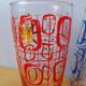 Set of 6 Screen-Printed Glasses 1960
