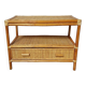 Commode rotin cannage vintage