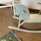 Vintage wooden rocking horse in its patina
