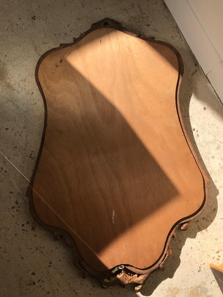 Gilded mirror louis XV H style:82cm