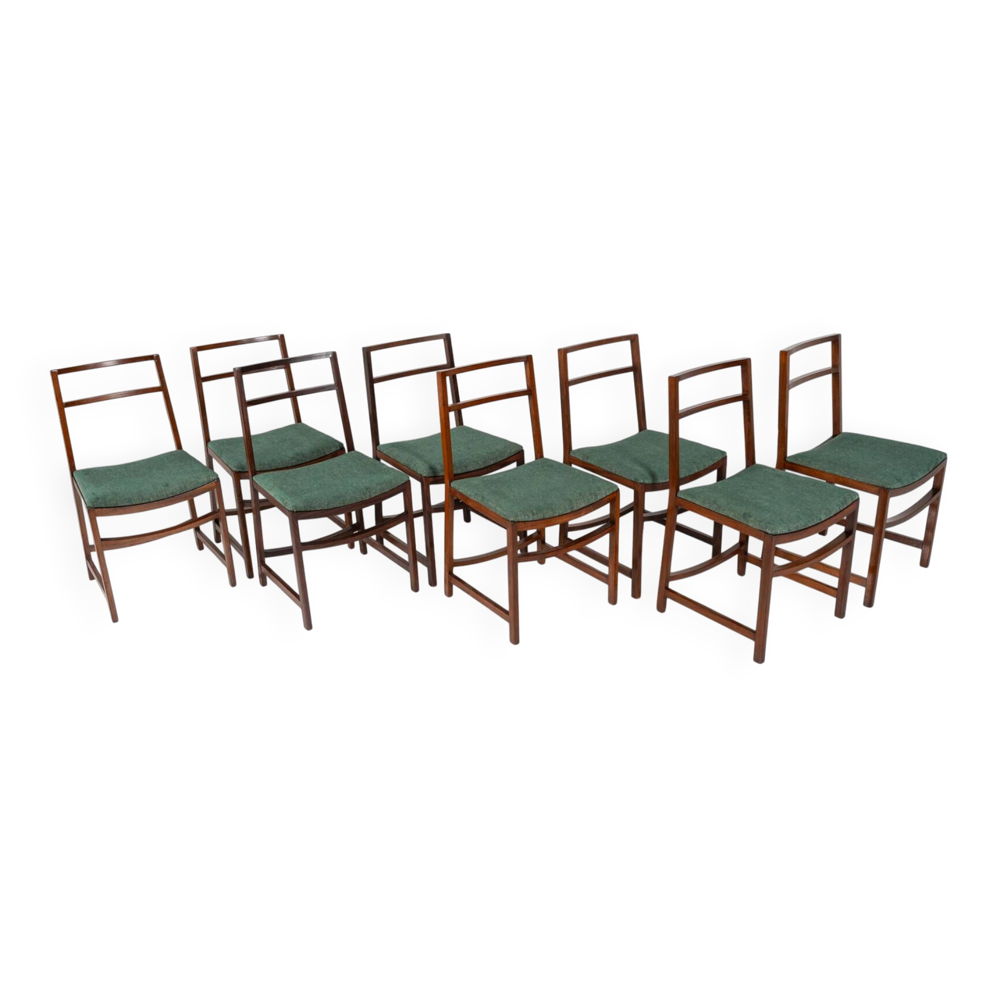 Set of 8 Mid-Century Modern Dining Chairs by Renato Venturi for MIM, 1950s