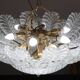 Taormina, Large Size Murano Clear trasparent Vintage Glass Ceiling Light, 1