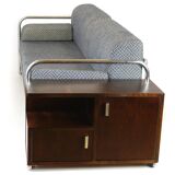 Restored Bauhaus Tubular Steel Sofa by Robert Slezak, 1930s