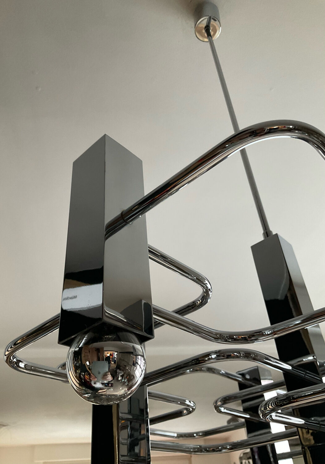 Sciolari chandelier distributed by Boulanger from the 70s