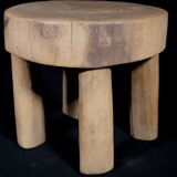 African Art Africa - Antique Wooden Stool West Africa - 21 Cms