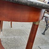 Ancient Gueridon with marble top side table empire style