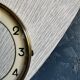 Vintage formica clock asymmetrical silent wall clock "Vedette transistor gray"