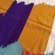 Moroccan Berber Kilim carpet ecru with colorful flats 290x179cm