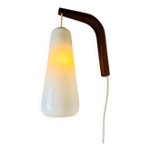 Cylinder Wall Light In Milk Glass By Michael Bang For Holmegaard, Denmark 1980S
