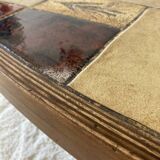 Coffee table in the style of Roger Capron