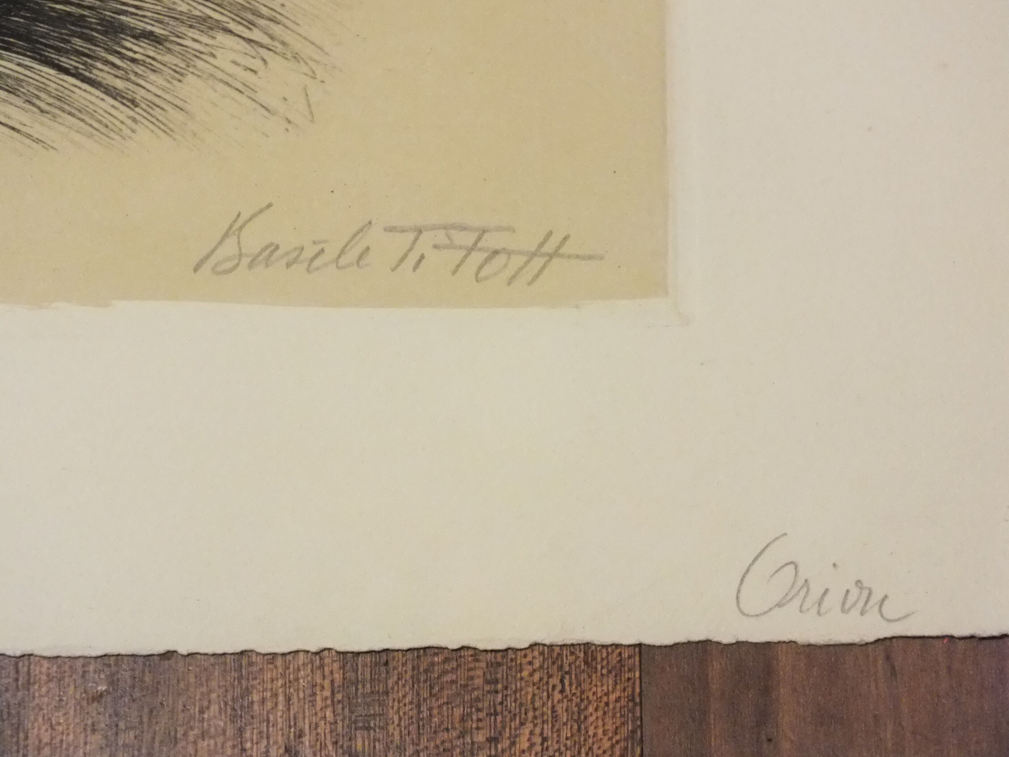 Basile Titoff - Lithograph signed - Orion Chat