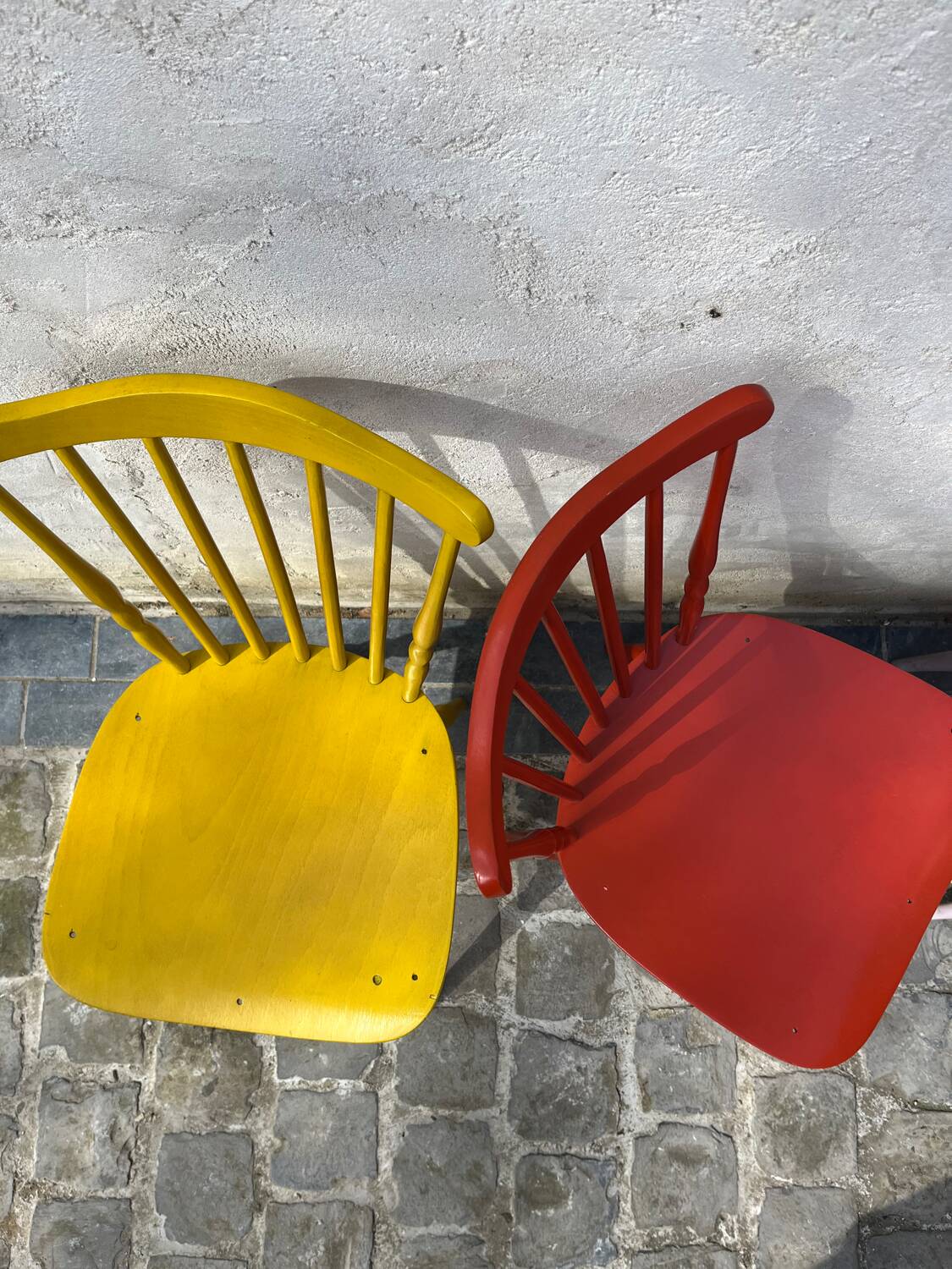Mustard yellow Baumann chair