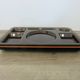 Set of 3 Guzzini trays in transparent ABS and orange ABS, 1970, vintage.
