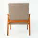 Fauteuil design carreaux beige