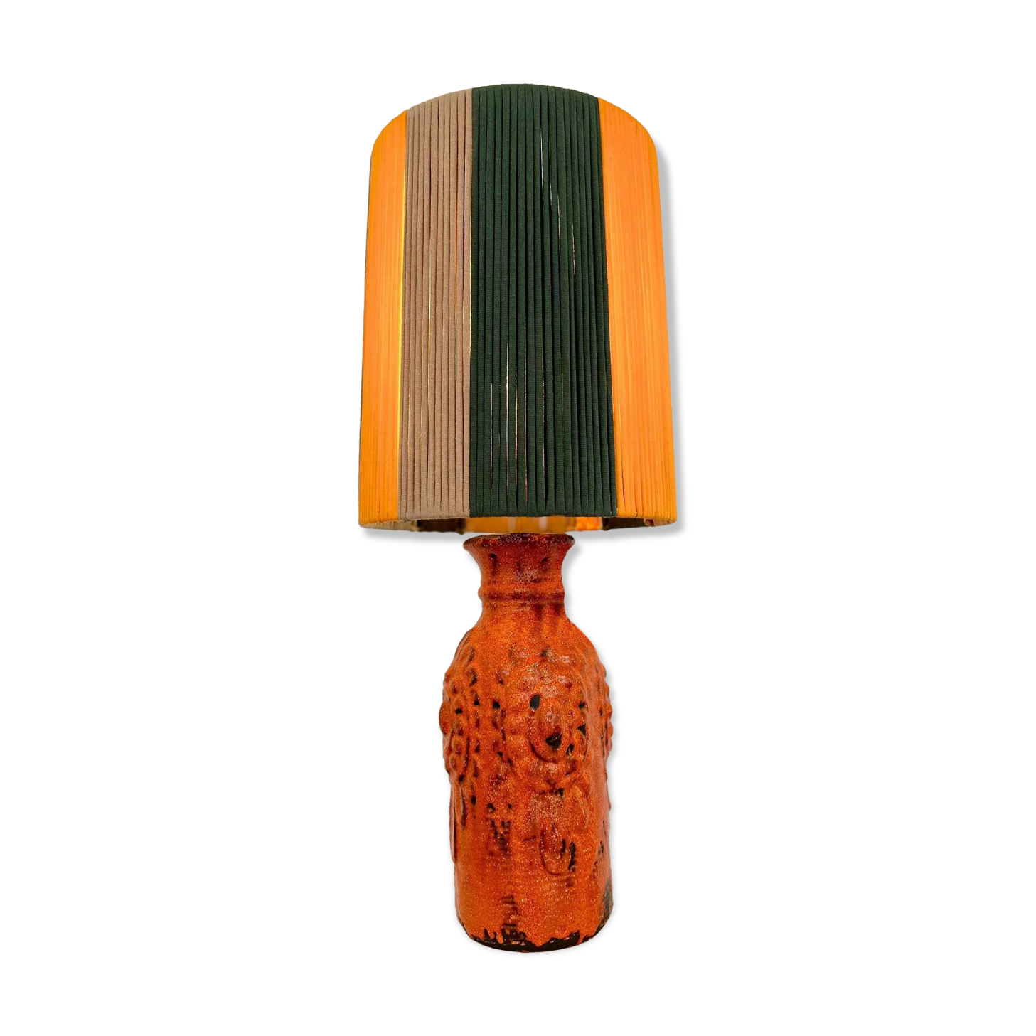 Large Vintage Fat Lava Vase Table Lamp by Carstens Tönnieshof - WGP