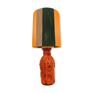 Grande lampe de table vintage en vase Fat Lava de Carstens Tönnieshof - WGP