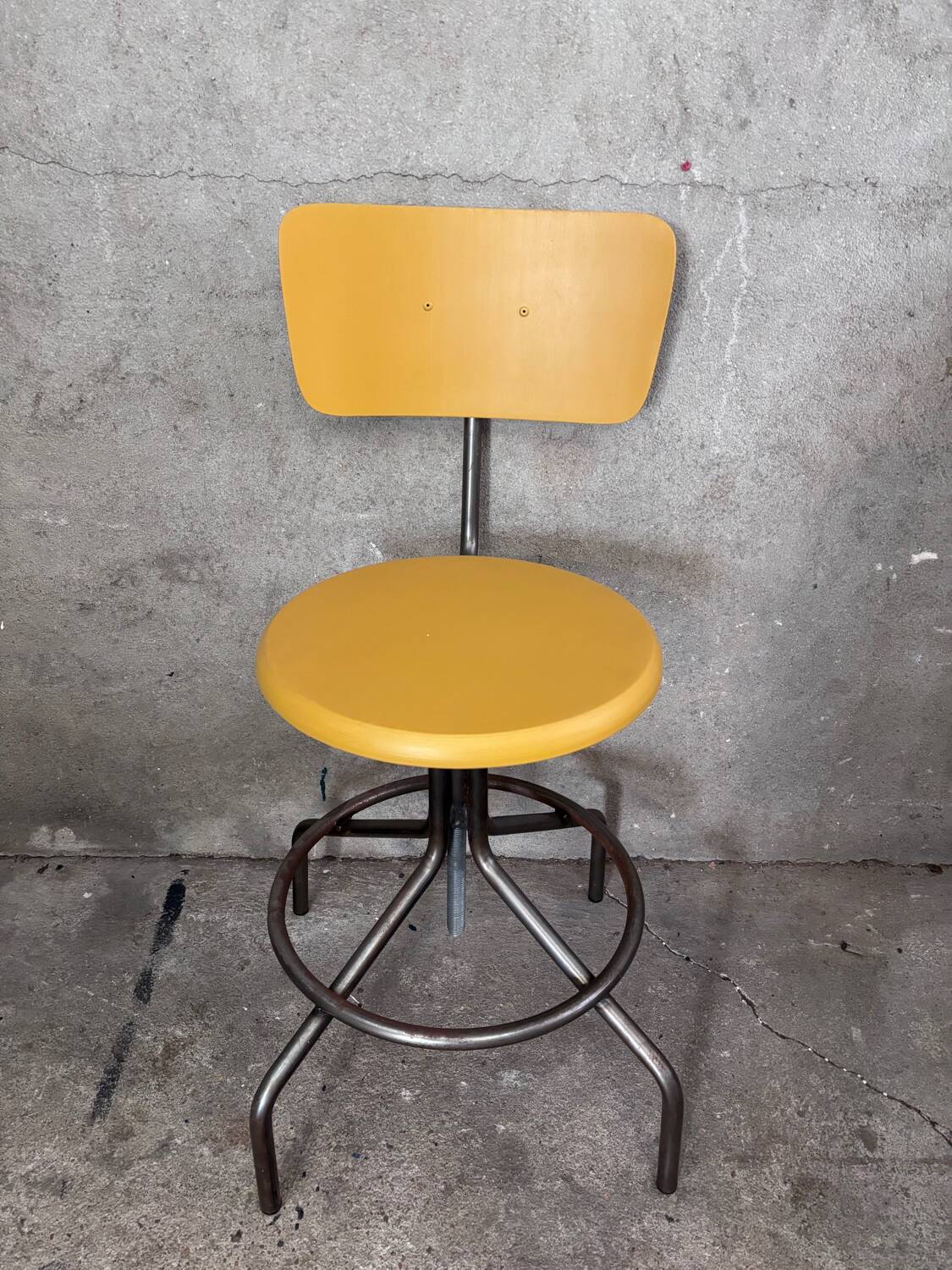 Authentic workshop chair modernised