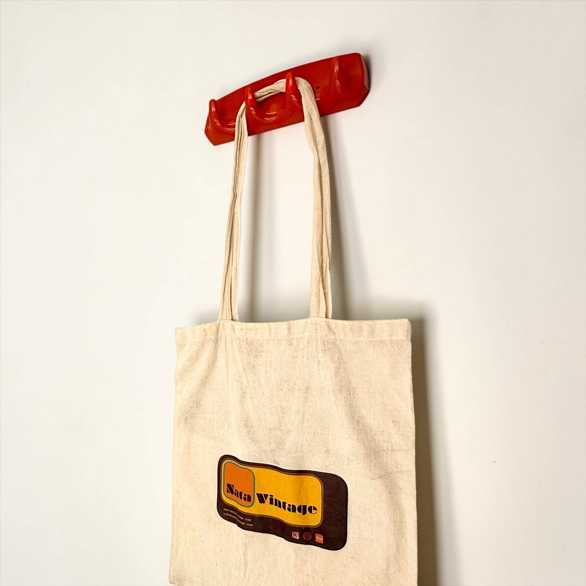 Space Age wall hook orange Gilac France 1970s