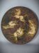 Biot: large ceramic dish painted with horses vintage 50s-60s 39.5 cm C036