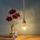 Vintage glass pendant light - tableware collection (UD1)