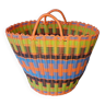 Shopping bag basket/scoubidou decoration