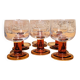 Suite of 6 wine glasses 70s