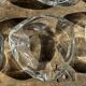 Set of 14 triangular glass ashtrays D13