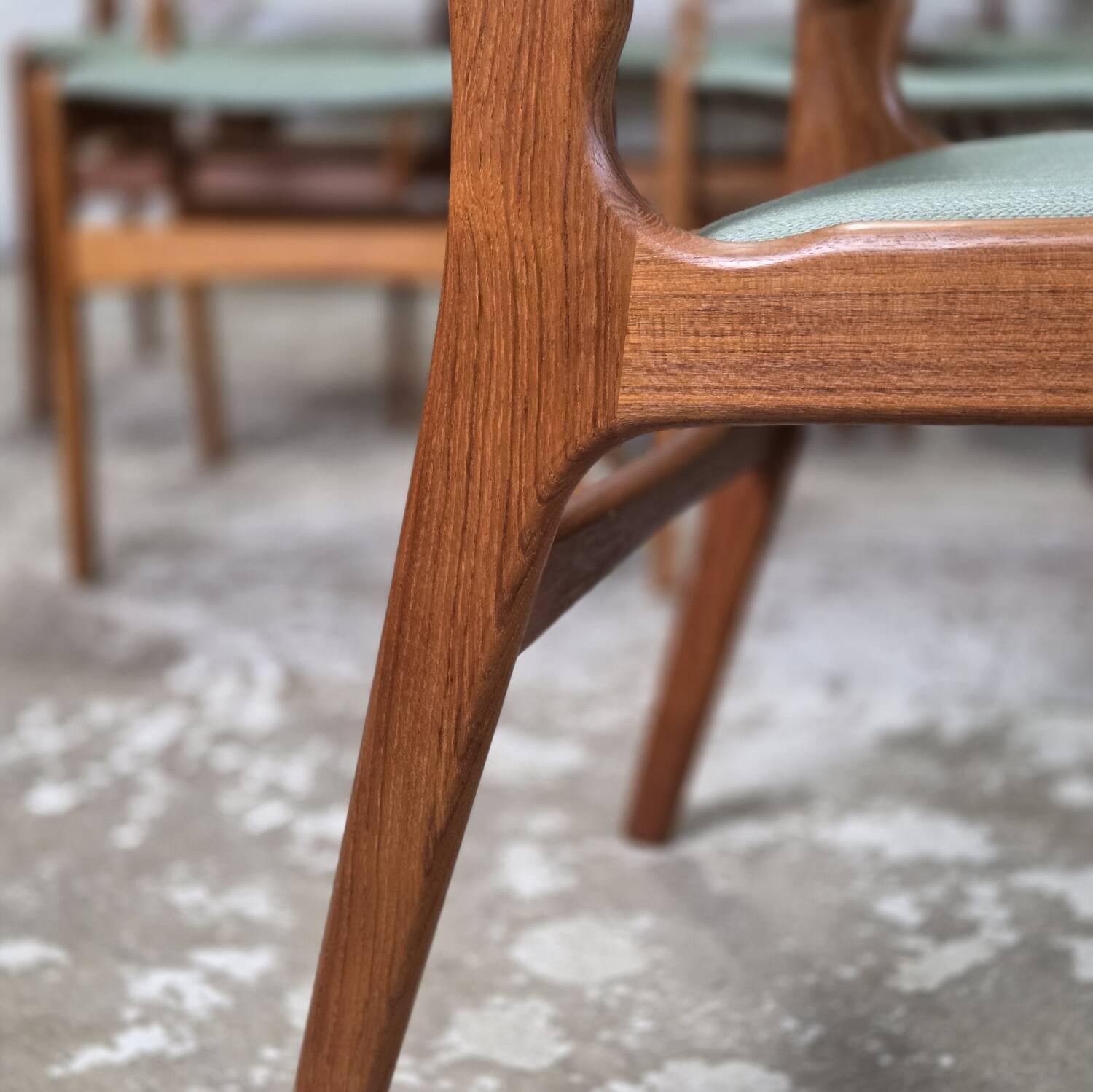10x Erik Buch modèle 89, chaise danoise vintage Anderstrup des années 1960