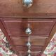 Antique oak chest of drawers - late 19th/early 20th century.