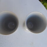 Pair of vintage flower mazagrans
