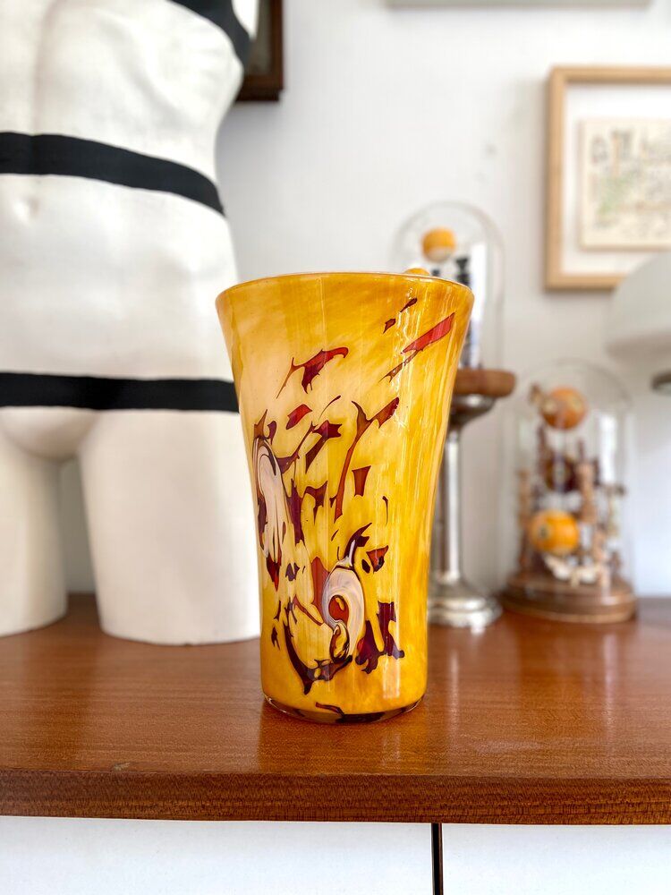 La Rochère glass paste vase