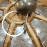 Suspension nacre et bambou