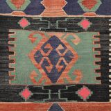 6x9 Tile Color Anatolian Kilim Rug, Turkish Kilim Rug, 174x279Cm