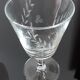 Set of 9 wine glasses in crystalline engraved 60s