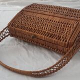 70s wicker handbag