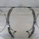 Table à manger verre fumé & chrome vintage 70