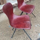 Set of chairs Pagholz Model 15074 by Elmar Flottoto in 1956