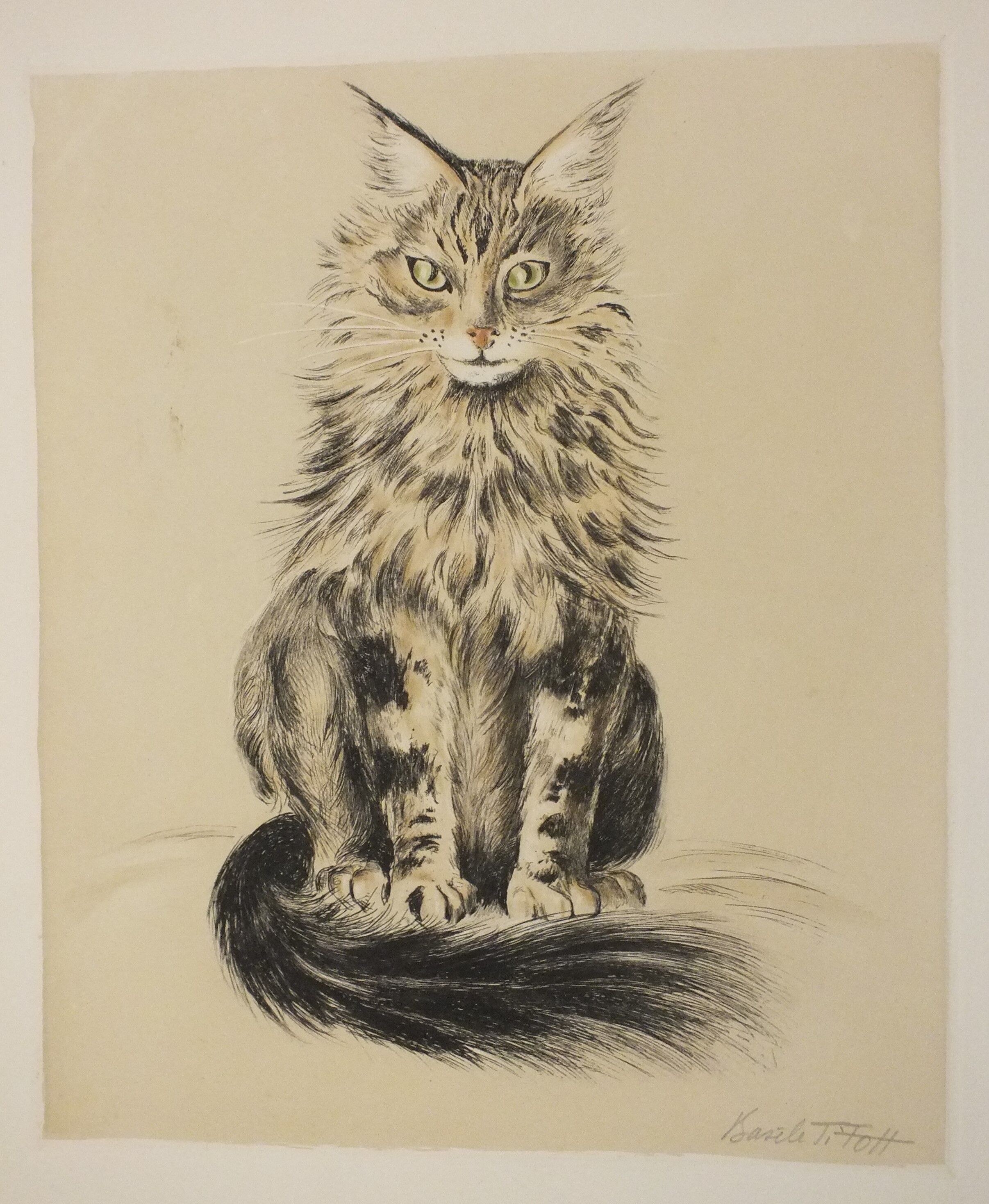 Basile Titoff - Lithograph signed - Orion Chat