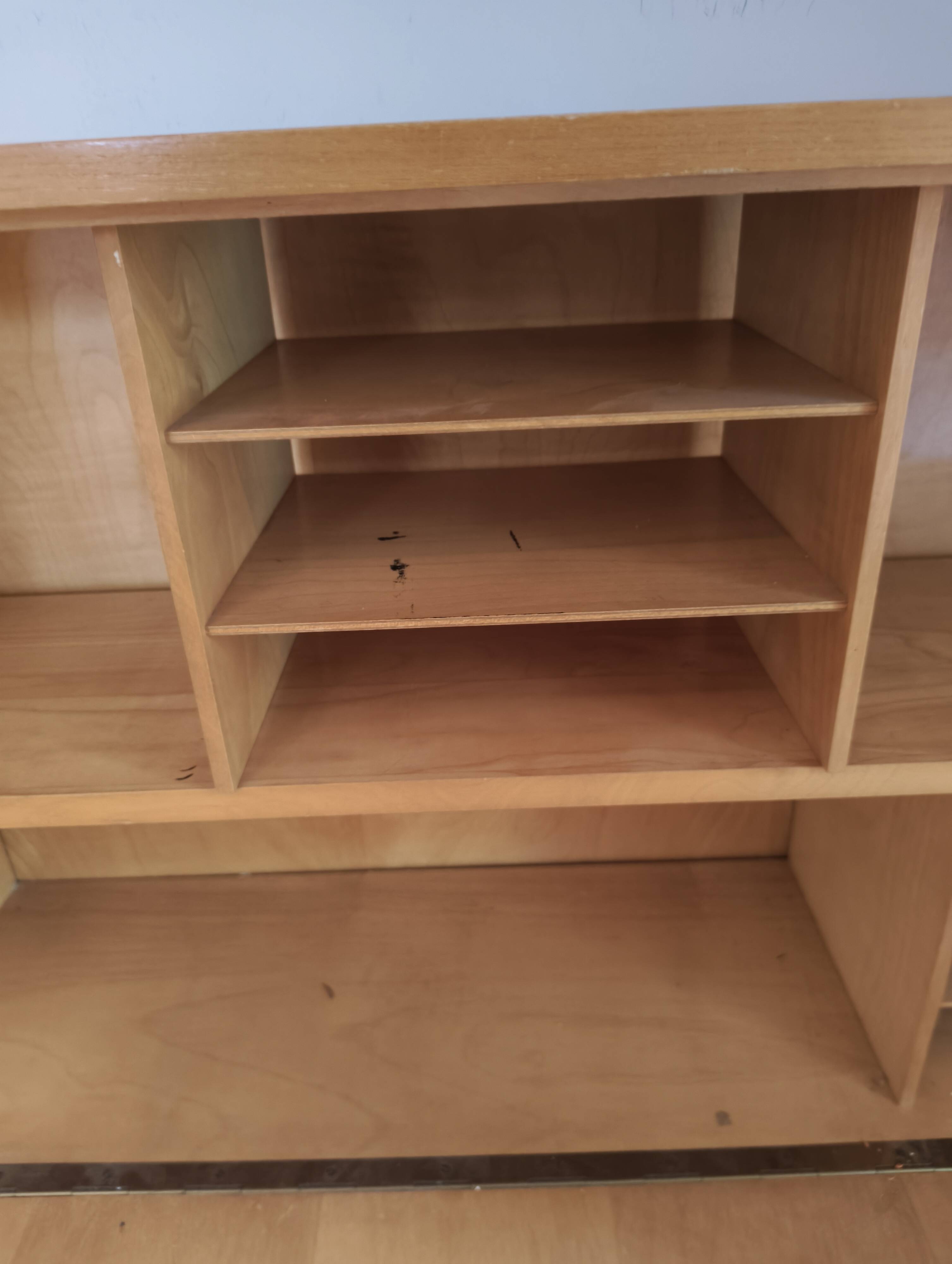 wall shelf unit secretary desk by Ernst Dieter Hilker for Omnia, 60s