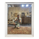 Louis XVI style white mirror