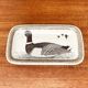Assiette oiseau en céramique allemande vintage de Thomas