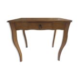 Louis XV style desk with curved legs and a solid wood drawer - Completely restored