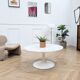 Table basse ronde en marbre vintage