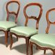 Antique Louis-Philippe walnut chairs, Italy, 19th century