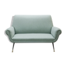 Canapé Sofa 1950's Gigi Radice pour Minotti bleu vert céladon