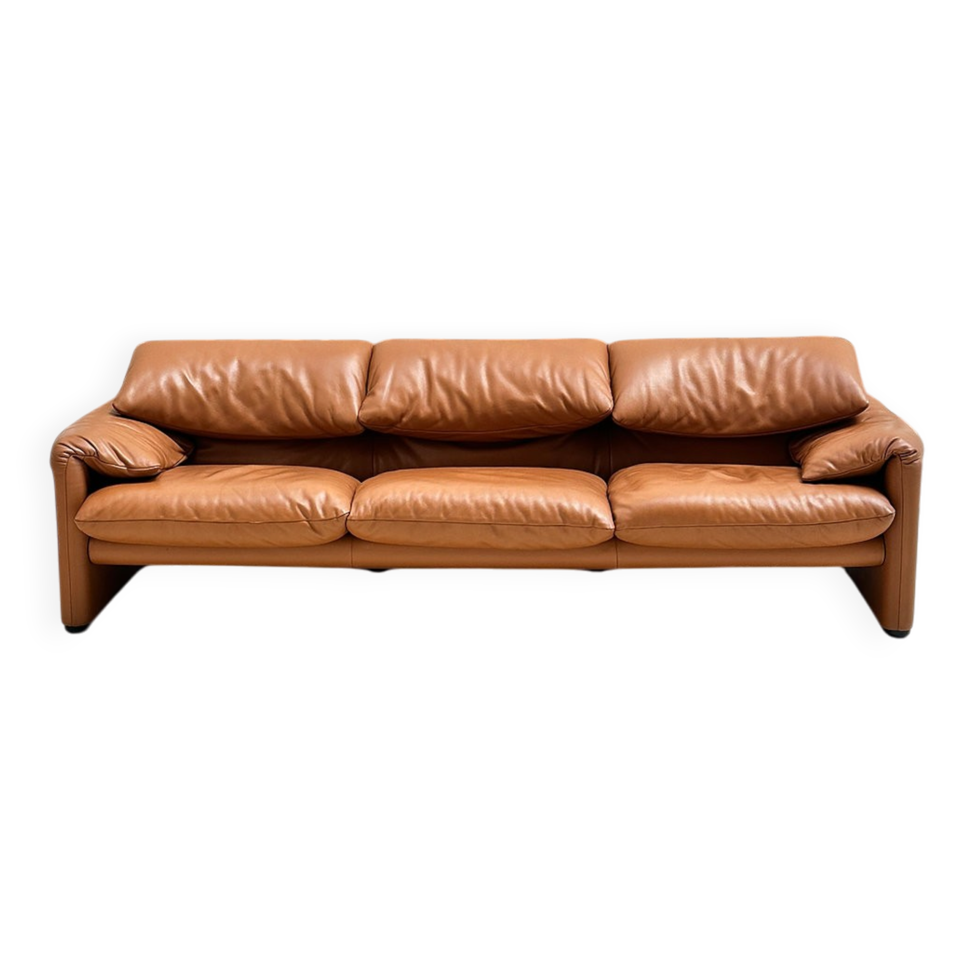 Maralunga 3-seater sofa, Vico Magistretti, Cassina, Italy.
