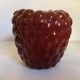 Raspberry vase, ceramic, burgundy brown.
